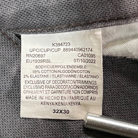 Dickies Carpenter Pants 32x30 Grey Canvas Workwear Straight Leg K394723 - Picture 2 of 12